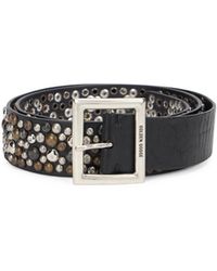 Golden Goose - Stud Embellished Buckle Belt - Lyst