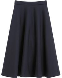 Max Mara - Pleated Knitted Skirt - Lyst