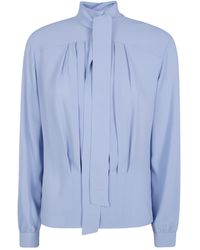 N°21 - Tie-Neck Blouse - Lyst