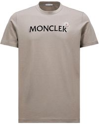 Moncler - Logo Patch Crewneck T-Shirt - Lyst