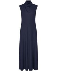 Marella - High-Neck Pleated Dress - Lyst