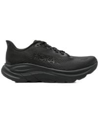 Hoka One One - Clifton 11 Logo Printed Lace-Up Sneakers - Lyst