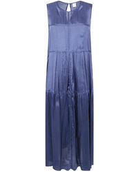 Aspesi - Round Neck Sleeveless Dress - Lyst
