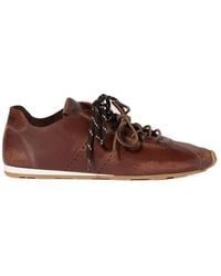 Miu Miu - Leather Plume Sneakers - Lyst
