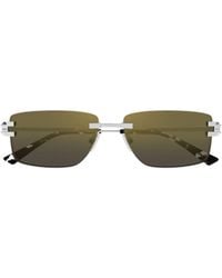 Bottega Veneta - Eyewear Rectangle Frame Sunglasses - Lyst