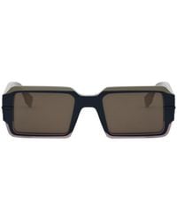 Fendi - Eyewear Rectangular Frame Sunglasses - Lyst