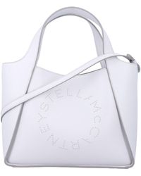 Stella McCartney - Logo Studded Top Handle Bag - Lyst