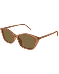 Saint Laurent - Eyewear Cat-Eye Frame Sunglasses - Lyst