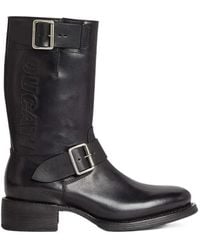 DSquared² - X Ducati Buckle Strap Biker Boots - Lyst