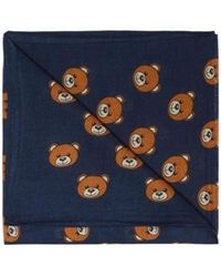 Moschino - Logo Details Scarf - Lyst