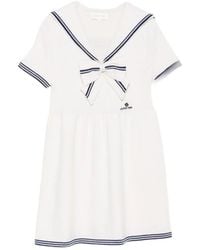 ShuShu/Tong - Bow-Detail Sailor-Collar Mini Dress - Lyst