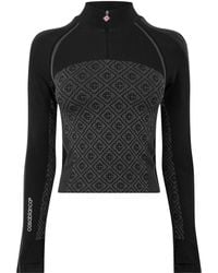 CASABLANCA - Half-Zip Long-Sleeve T-Shirt - Lyst