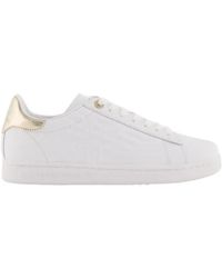 EA7 - Logo Embossed Classic Cc Sneakers - Lyst