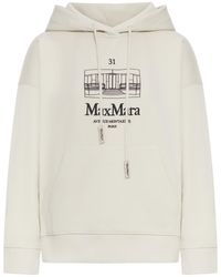 Max Mara - Technical Cotton Jersey Sweatshirt - Lyst
