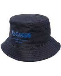 McQueen - Logo-Print Bucket Hat - Lyst