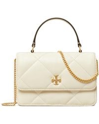 Tory Burch - Mini Kira Diamond Quilt Top-Handle Chain Wallet - Lyst