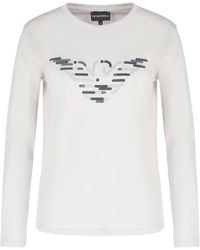 Emporio Armani - Logo Long-Sleeved T-Shirt - Lyst