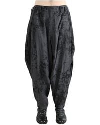 Yohji Yamamoto - Jacquard Pattern Drape Pants - Lyst