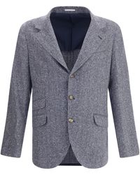 Brunello Cucinelli - Single-Breasted Blazer - Lyst
