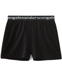 Alexander Wang - Logo Waistband Corduroy Shorts - Lyst