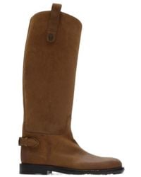 Burberry - Cavalier Buckled Knee-High Boots - Lyst