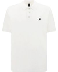Moose Knuckles - Pique Logo Embroidered Polo Shirt - Lyst