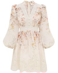 Zimmermann - Luna Lace Lantern Dress - Lyst