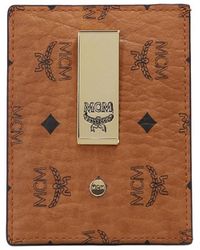 MCM - Logo-Print Compact Cardholder - Lyst