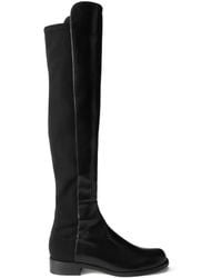 Stuart Weitzman - Leather And Stretch Over-The-Knee Boots - Lyst