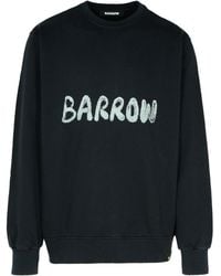 Barrow - Logo Printed Crewneck Sweatshirt - Lyst