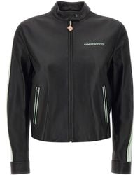 CASABLANCA - Leather Racer Jacket - Lyst