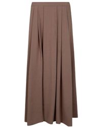 Seventy - Wide-Pleated Midi Skirt - Lyst
