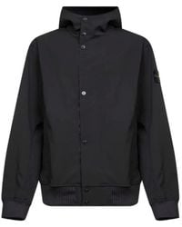 Stone Island - Hooded Zip-Up Jacket - Lyst