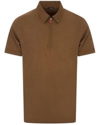 Kiton - Half Zip Polo Shirt - Lyst