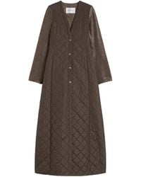 Max Mara - Berta Panelled Quilted Coat - Lyst