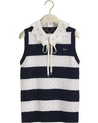 Dior - Marinière Sweater Vest - Lyst