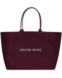 Anine Bing - Leo Coated Canvas Tote Bag - Lyst