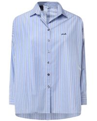 Pinko - Striped Embroidered-Logo Shirt - Lyst