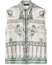 Fabiana Filippi - Printed Satin Twill T-Shirt - Lyst