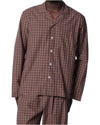 Tekla - Serra Check Pajamas Shirt - Lyst