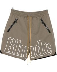 Rhude - Drawstring Elastic-Waist Shorts - Lyst