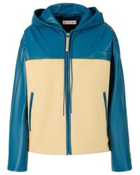 Marni - Hooded Leather Jacket - Lyst