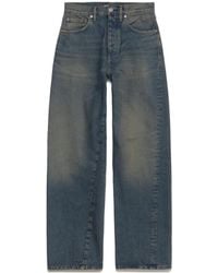 sunflower - Logo Patch Straight-Leg Jeans - Lyst