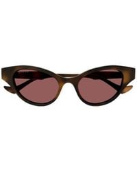 Gucci - Eyewear Cat-Eye Frame Sunglasses - Lyst