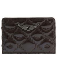 Zadig & Voltaire - Vintage Quilted Leather Card Holder - Lyst