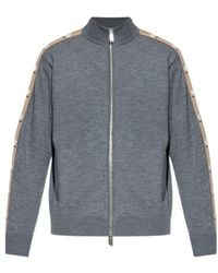 DSquared² - High-Neck Zipped Knitted Cardigan - Lyst
