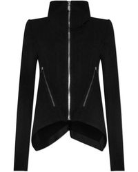 Rick Owens - High-Neck Zip-Front Jacket - Lyst