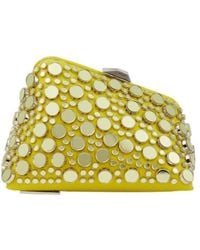 The Attico - Midnight Mini Embellished Leather Clutch - Lyst