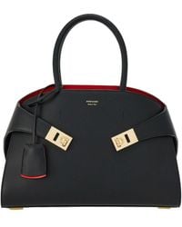 Ferragamo - Hug Logo Printed Tote Bag - Lyst