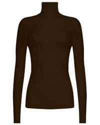Wolford - Ribbed Turtleneck Knitted Sweater - Lyst